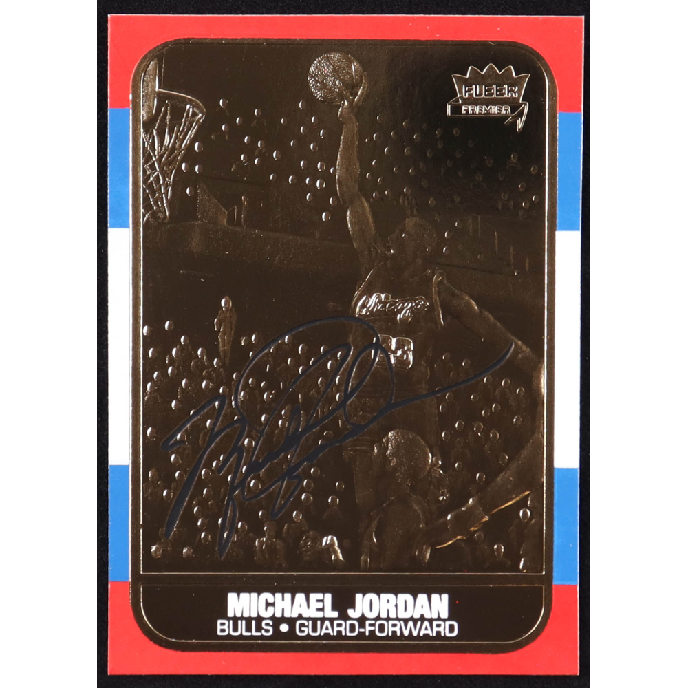 1997 fleer 23kt gold michael jordan
