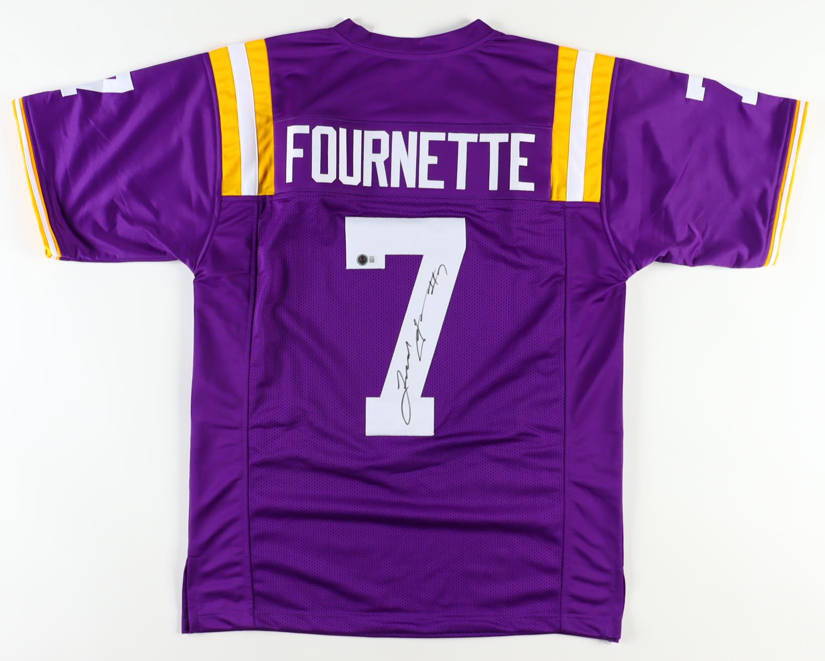 Leonard Fournette Signed & Inscribed "#7" Jersey (Beckett) at PristineAuction.com Leonard Fournette Signed & Inscribed "#7" Jersey (Beckett) at PristineAuction.com
