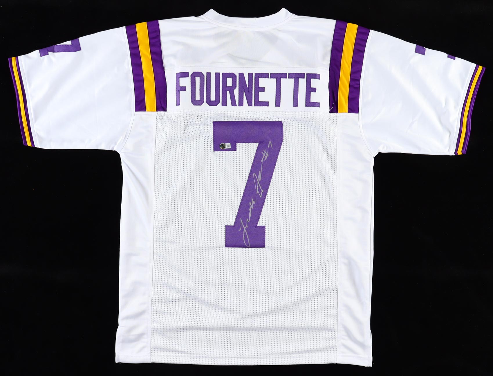 Leonard Fournette Signed & Inscribed "#7" Jersey (Beckett) at PristineAuction.com Leonard Fournette Signed & Inscribed "#7" Jersey (Beckett) at PristineAuction.com