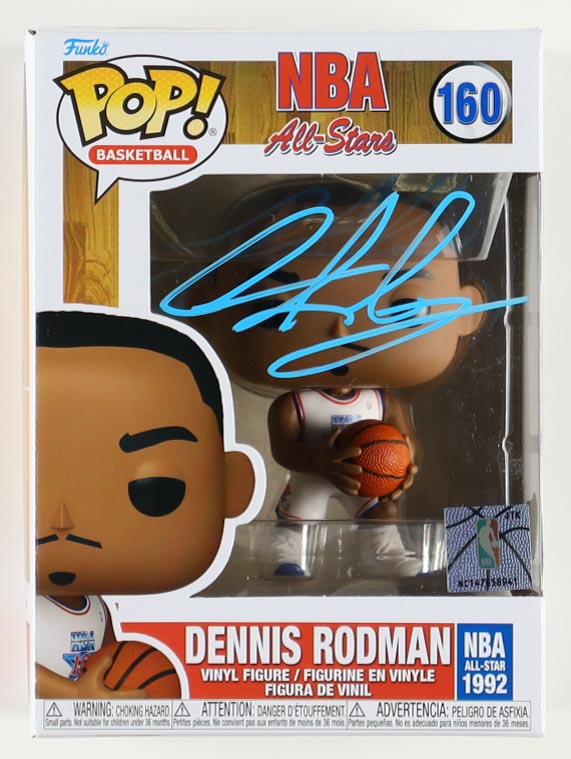 Dennis Rodman Signed "NBA All-Stars" #160 Funko Pop! Vinyl Figure (Beckett) at PristineAuction.com Dennis Rodman Signed "NBA All-Stars" #160 Funko Pop! Vinyl Figure (Beckett) at PristineAuction.com