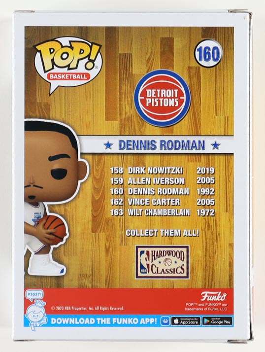 Dennis Rodman Signed "NBA All-Stars" #160 Funko Pop! Vinyl Figure (Beckett) at PristineAuction.com Dennis Rodman Signed "NBA All-Stars" #160 Funko Pop! Vinyl Figure (Beckett) at PristineAuction.com