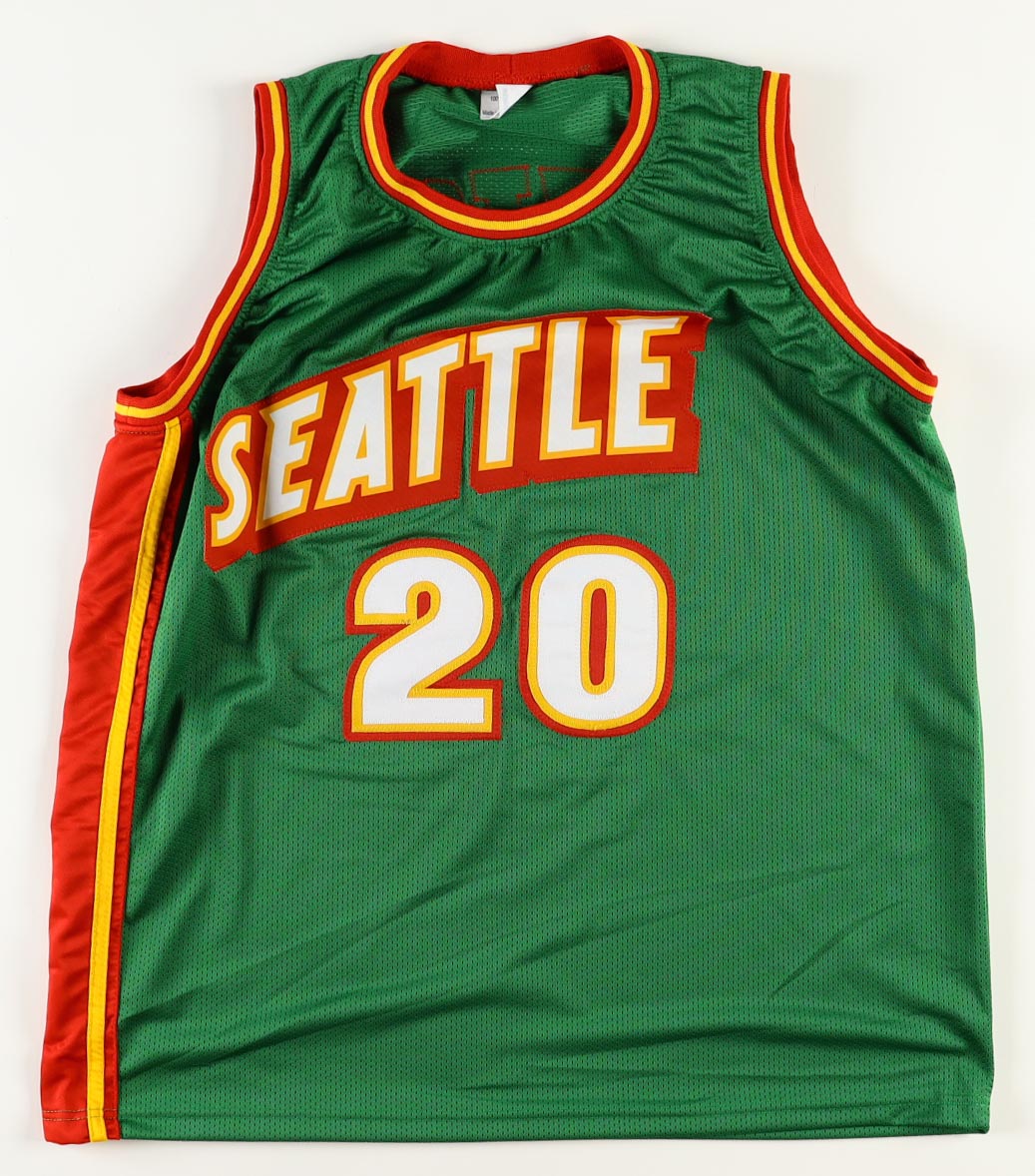 Gary Payton Signed Jersey Inscribed "The Glove" (Beckett) at PristineAuction.com Gary Payton Signed Jersey Inscribed "The Glove" (Beckett) at PristineAuction.com