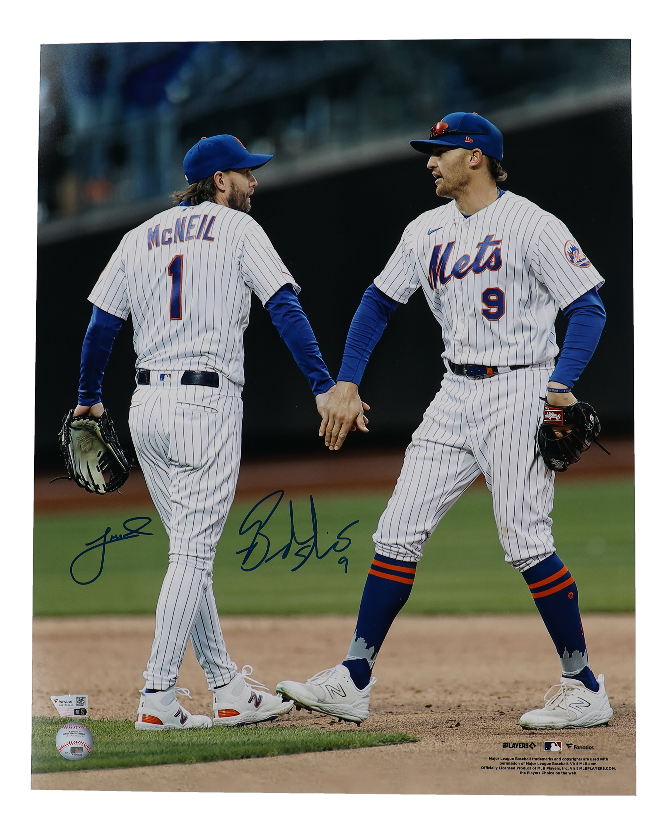 Jeff McNeil & Brandon Nimmo Signed Mets 16x20 Photo (Fanatics) at PristineAuction.com Jeff McNeil & Brandon Nimmo Signed Mets 16x20 Photo (Fanatics) at PristineAuction.com