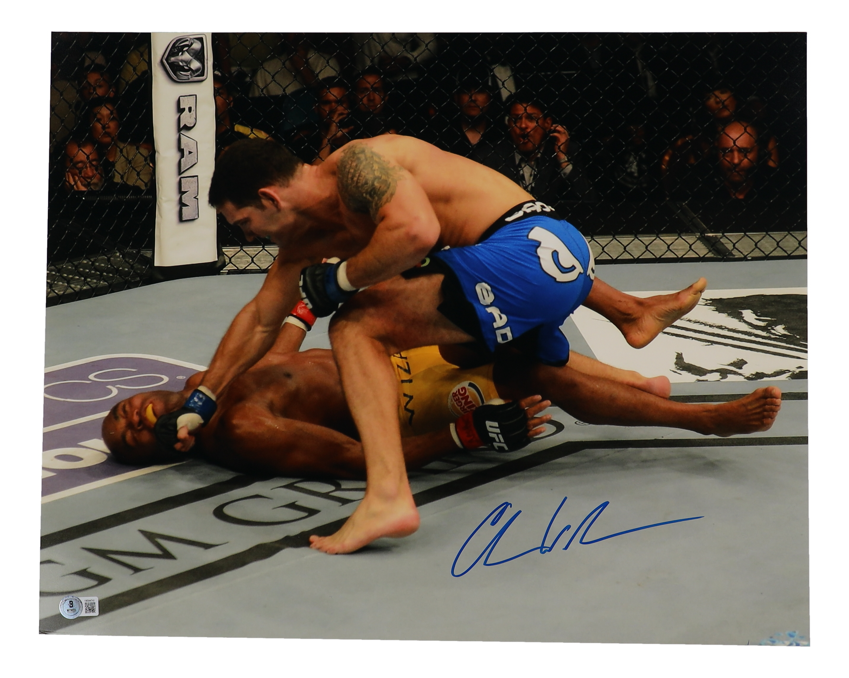 Chris Weidman Signed UFC 16x20 Photo (Beckett) at PristineAuction.com Chris Weidman Signed UFC 16x20 Photo (Beckett) at PristineAuction.com