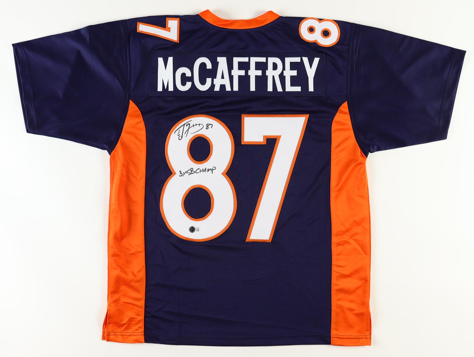 Ed McCaffrey Signed Jersey Inscribed "3x SB Champ" (Beckett) at PristineAuction.com Ed McCaffrey Signed Jersey Inscribed "3x SB Champ" (Beckett) at PristineAuction.com