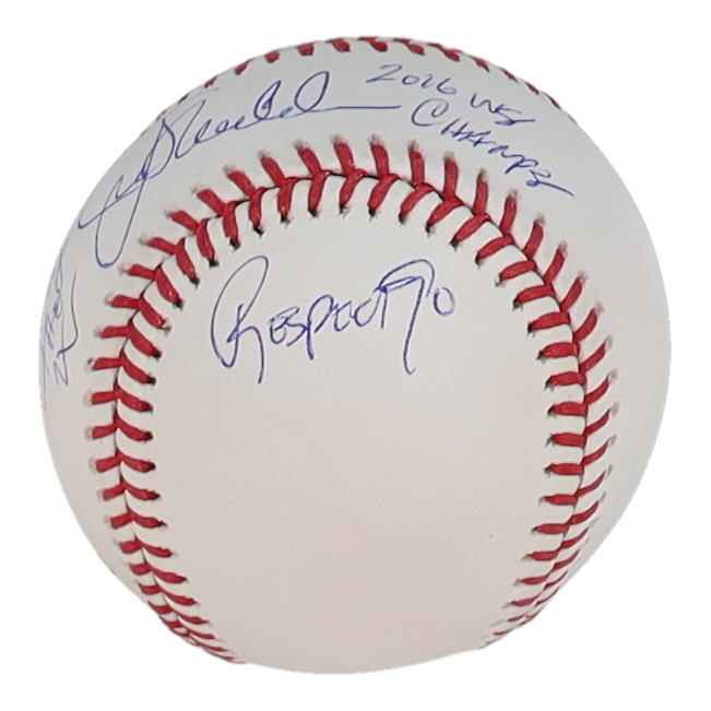 Joe Maddon Signed OML Logo Baseball With Inscriptions (JSA) at PristineAuction.com Joe Maddon Signed OML Logo Baseball With Inscriptions (JSA) at PristineAuction.com