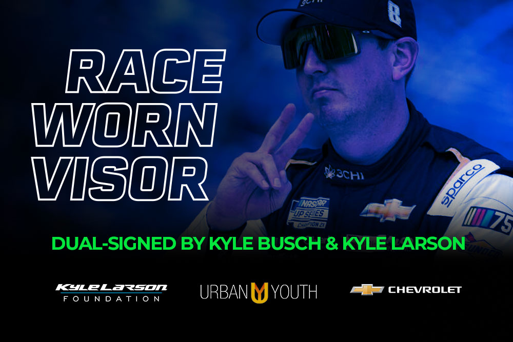 Kyle Busch & Kyle Larson Signed NASCAR 2024 Race-Worn Visor (PA) at PristineAuction.com Kyle Busch & Kyle Larson Signed NASCAR 2024 Race-Worn Visor (PA) at PristineAuction.com