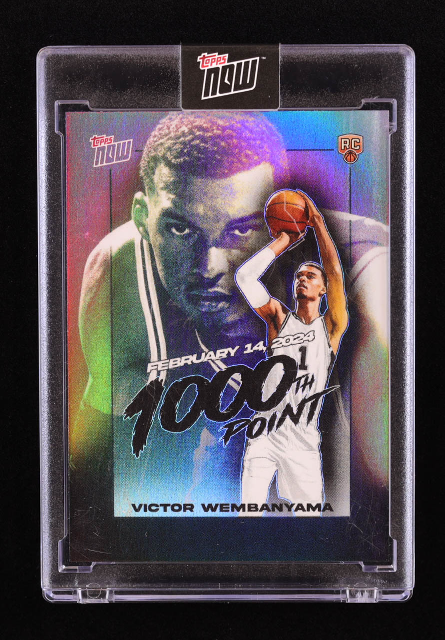 Victor Wembanyama 2023-24 Topps Now Victor Wembanyama #VW1 RC at PristineAuction.com Victor Wembanyama 2023-24 Topps Now Victor Wembanyama #VW1 RC at PristineAuction.com