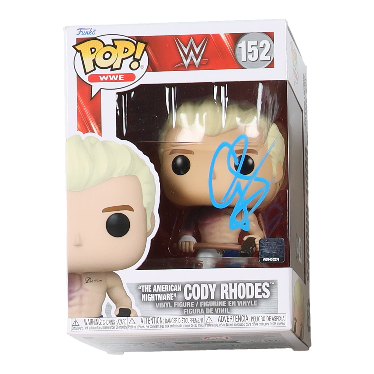 Cody Rhodes Signed WWE #152 "The American Nightmare" Cody Rhodes Funko Pop! Vinyl Figure (Beckett) at PristineAuction.com Cody Rhodes Signed WWE #152 "The American Nightmare" Cody Rhodes Funko Pop! Vinyl Figure (Beckett) at PristineAuction.com