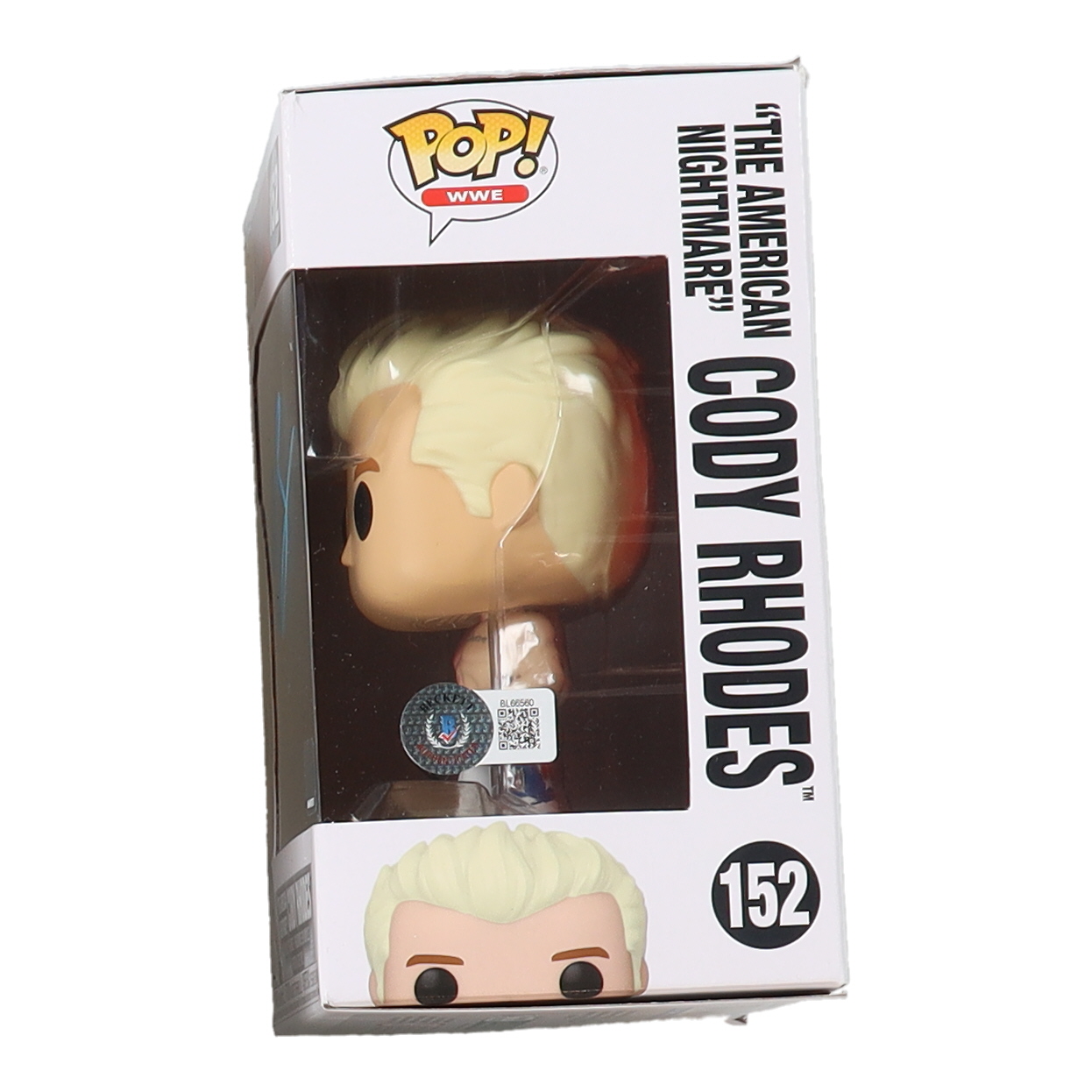 Cody Rhodes Signed WWE #152 "The American Nightmare" Cody Rhodes Funko Pop! Vinyl Figure (Beckett) at PristineAuction.com Cody Rhodes Signed WWE #152 "The American Nightmare" Cody Rhodes Funko Pop! Vinyl Figure (Beckett) at PristineAuction.com