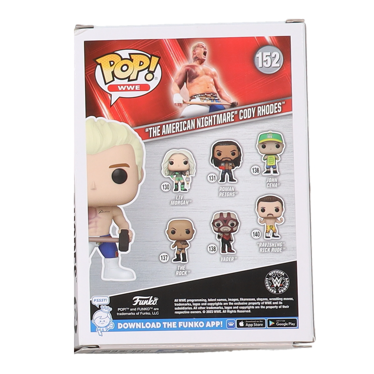 Cody Rhodes Signed WWE #152 "The American Nightmare" Cody Rhodes Funko Pop! Vinyl Figure (Beckett) at PristineAuction.com Cody Rhodes Signed WWE #152 "The American Nightmare" Cody Rhodes Funko Pop! Vinyl Figure (Beckett) at PristineAuction.com