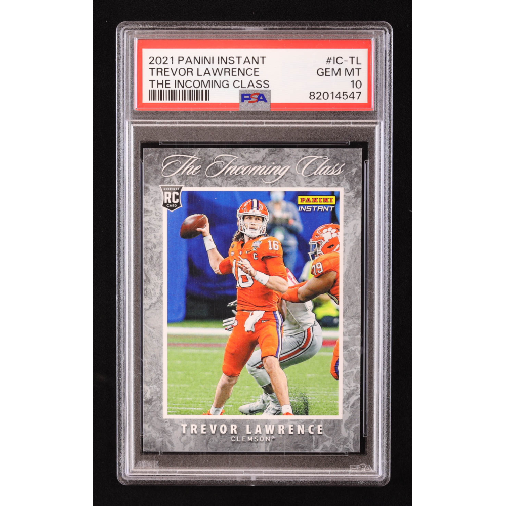 Trevor Lawrence 2021 Panini Instant The Incoming Class #ICTL RC (PSA 10 ...
