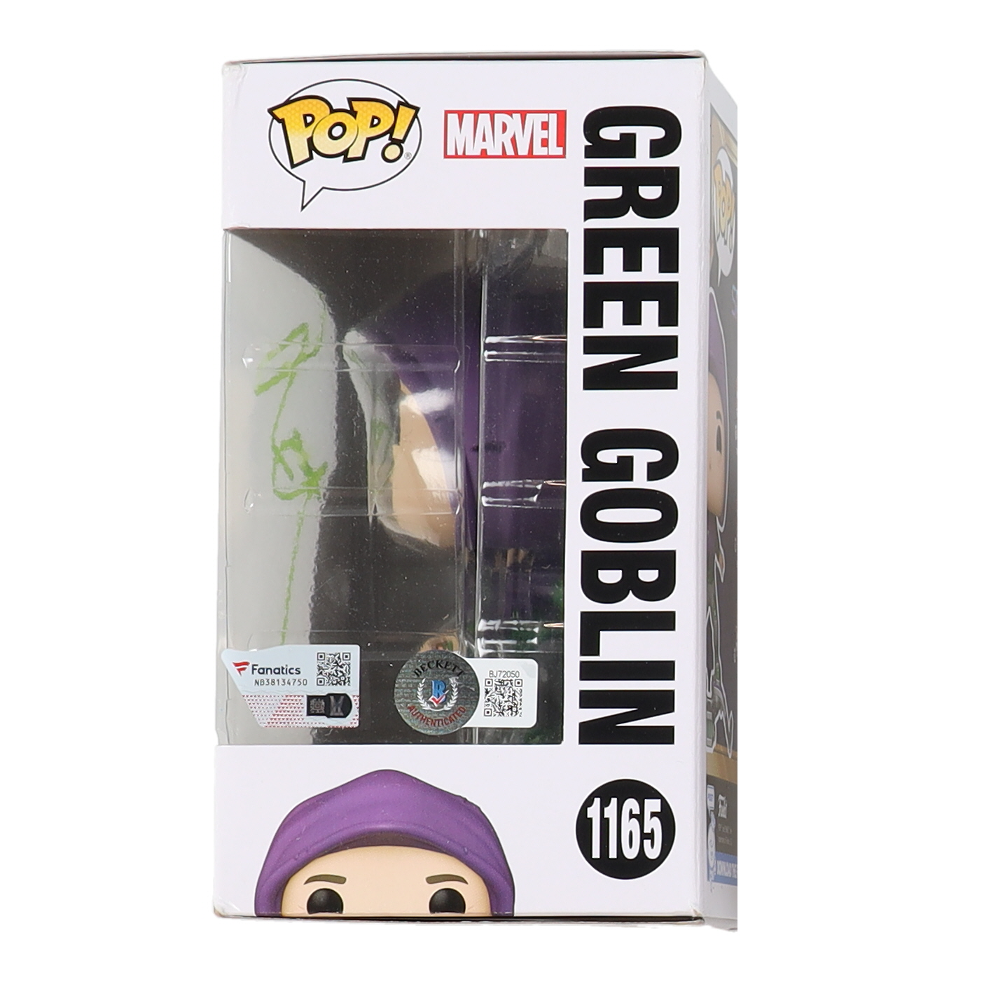 Willem Dafoe Signed "Spider-Man: No Way Home" #1165 Green Goblin Funko Pop! Vinyl Figure (Beckett & Fanatics) at PristineAuction.com Willem Dafoe Signed "Spider-Man: No Way Home" #1165 Green Goblin Funko Pop! Vinyl Figure (Beckett & Fanatics) at PristineAuction.com