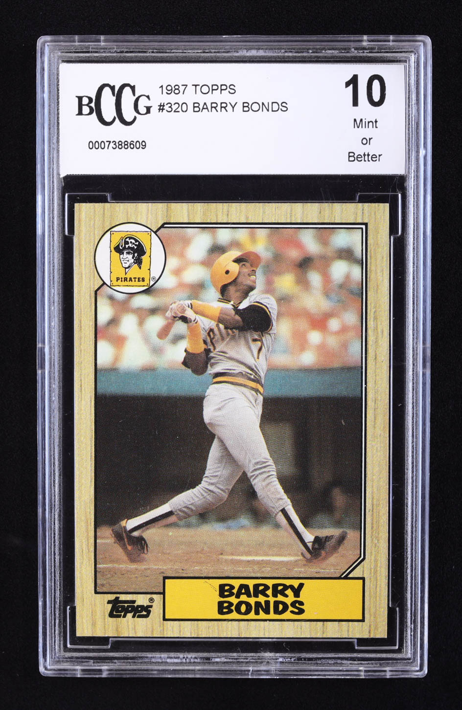 Barry Bonds 1987 Topps #320 RC (BCCG 10) at PristineAuction.com Barry Bonds 1987 Topps #320 RC (BCCG 10) at PristineAuction.com