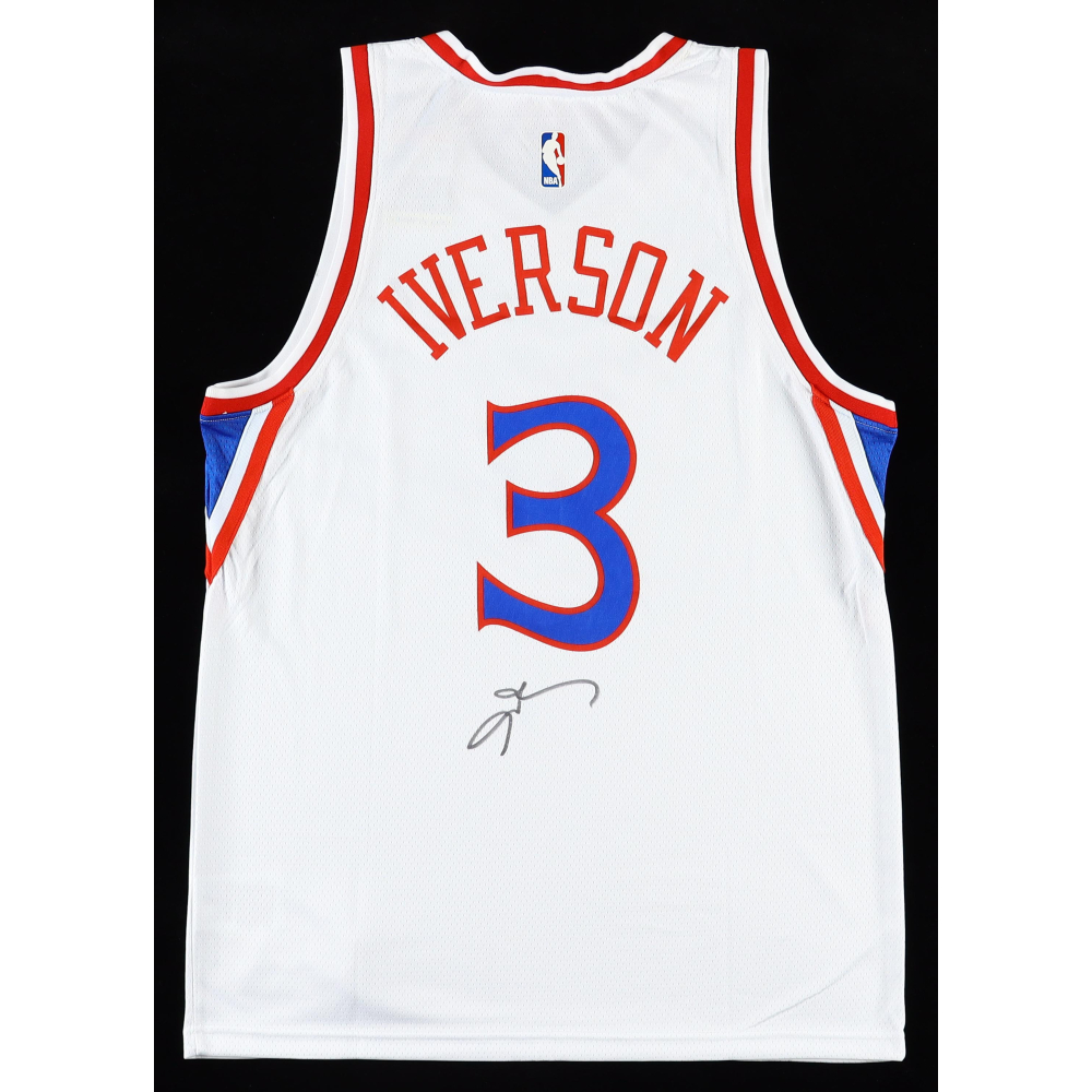 Allen Iverson Signed 76ers Nike Authentic Jersey (JSA) at PristineAuction.com