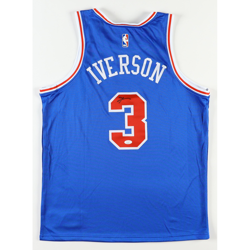 Allen Iverson Signed 76ers Nike Authentic Jersey (JSA) | Pristine