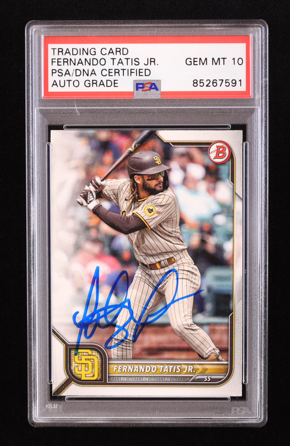 Fernando Tatis Jr. Signed 2022 Bowman #34 (PSA | Auto 10) at PristineAuction.com Fernando Tatis Jr. Signed 2022 Bowman #34 (PSA | Auto 10) at PristineAuction.com