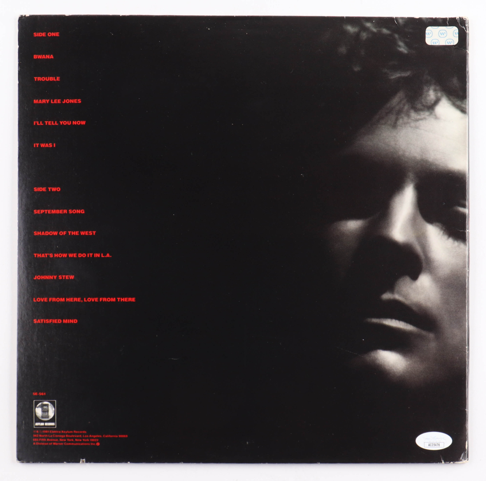 Lindsey Buckingham signed album black marker COA hologram