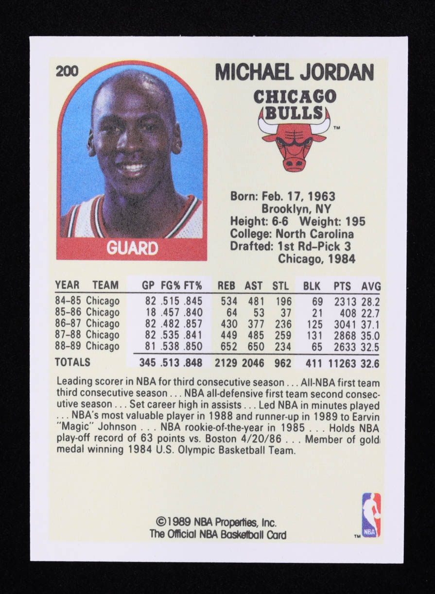 Michael Jordan 1989-90 Hoops #200 at PristineAuction.com Michael Jordan 1989-90 Hoops #200 at PristineAuction.com