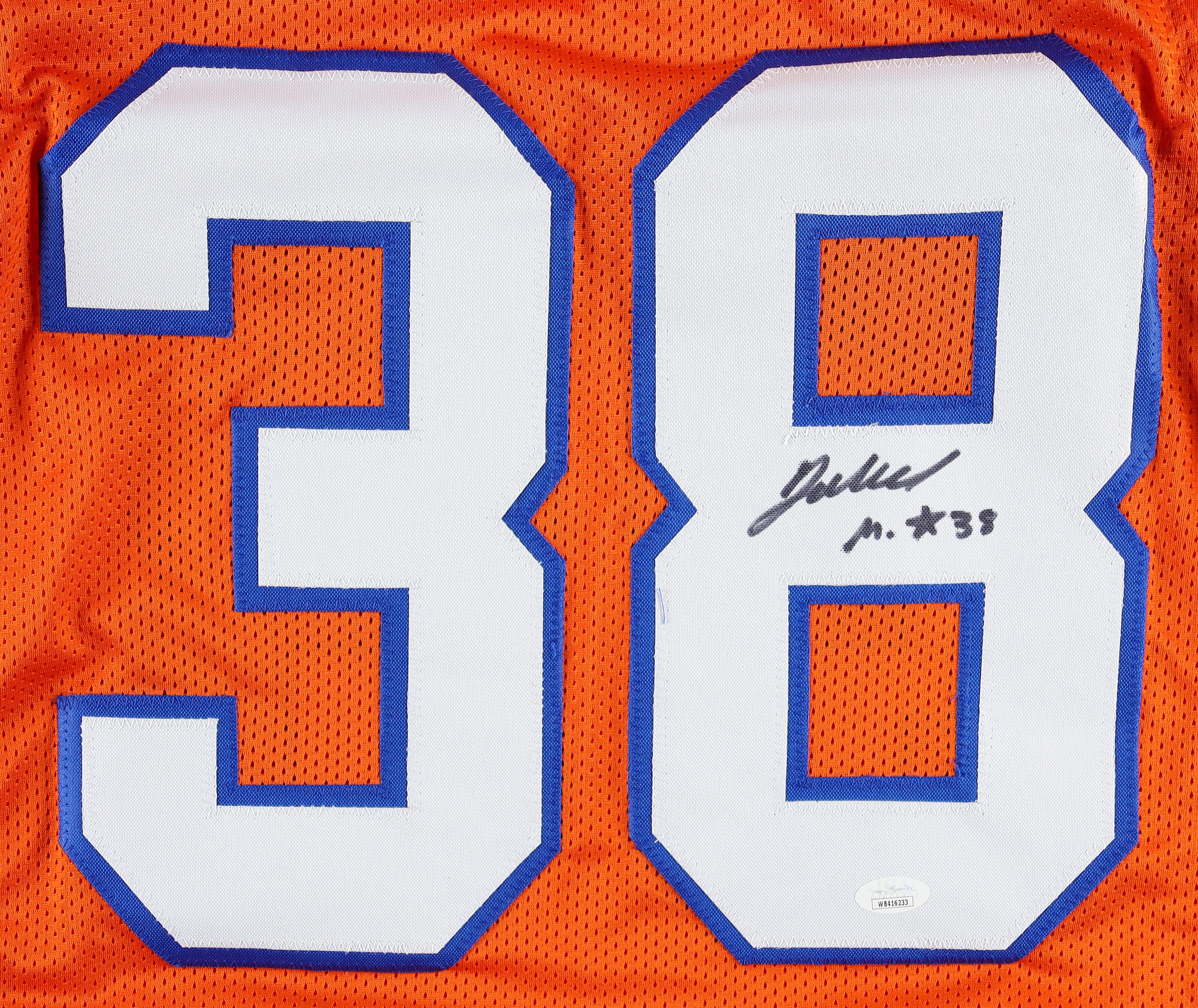 Jaleel McLaughlin Signed Jersey (JSA) at PristineAuction.com Jaleel McLaughlin Signed Jersey (JSA) at PristineAuction.com