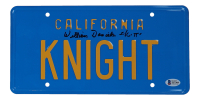 William Daniels Signed "Knight Rider" License Plate Inscribed "Kitt" (Beckett) at PristineAuction.com
