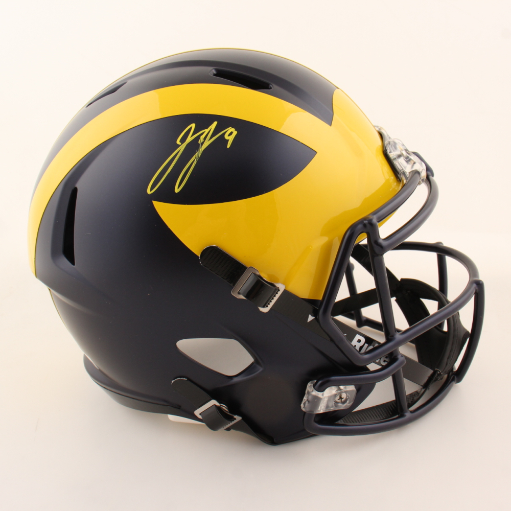 J. J. McCarthy Signed Michigan Wolverines Full-Size Speed Helmet