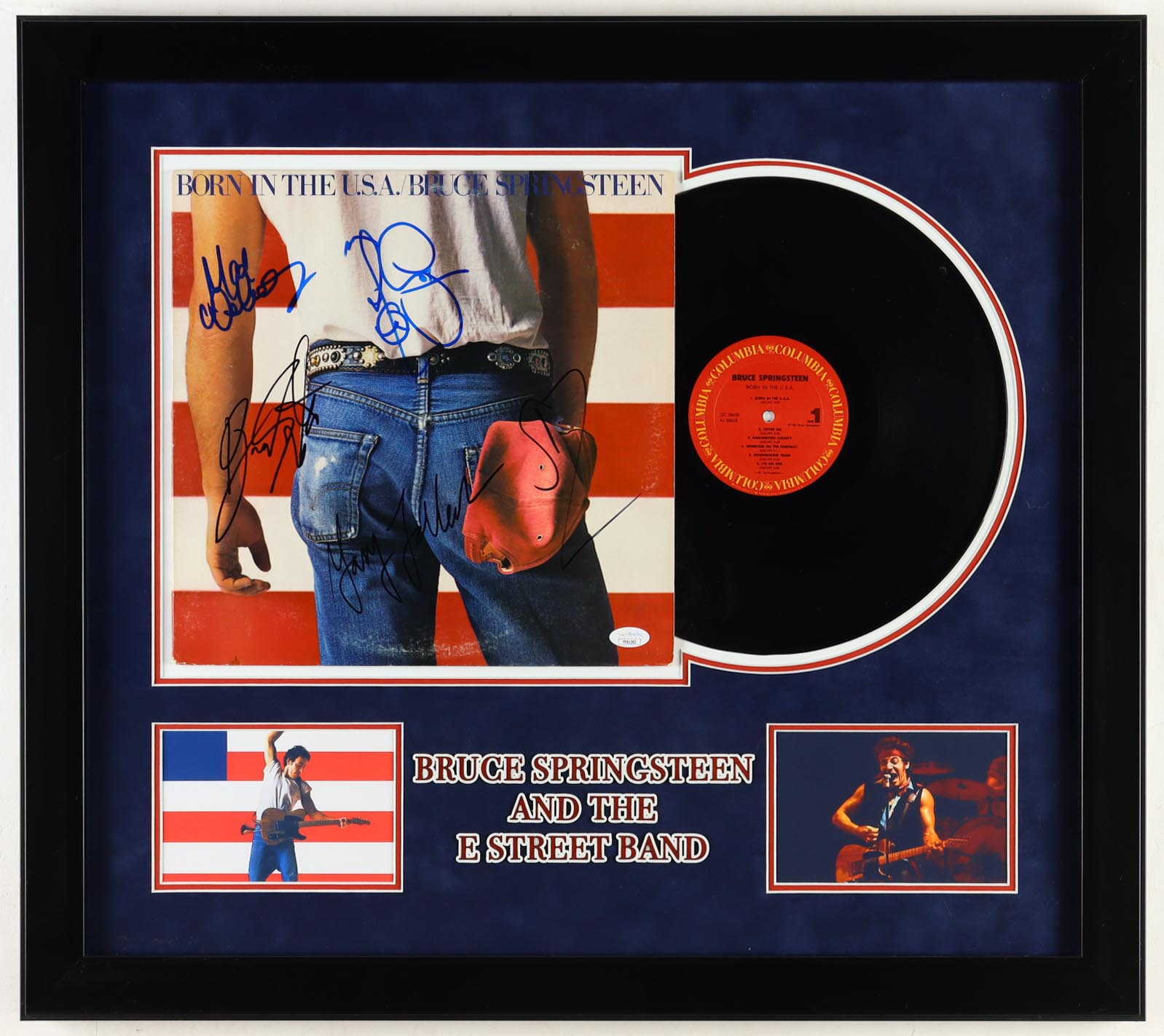 "Born in the USA" Custom Framed Vinyl Record Album Display Band-Signed By (5) With Bruce Springsteen, Steven Van Zandt, Max Weinberg, Nils Lofgren & Gary Tallent (JSA) at PristineAuction.com "Born in the USA" Custom Framed Vinyl Record Album Display Band-Signed By (5) With Bruce Springsteen, Steven Van Zandt, Max Weinberg, Nils Lofgren & Gary Tallent (JSA) at PristineAuction.com