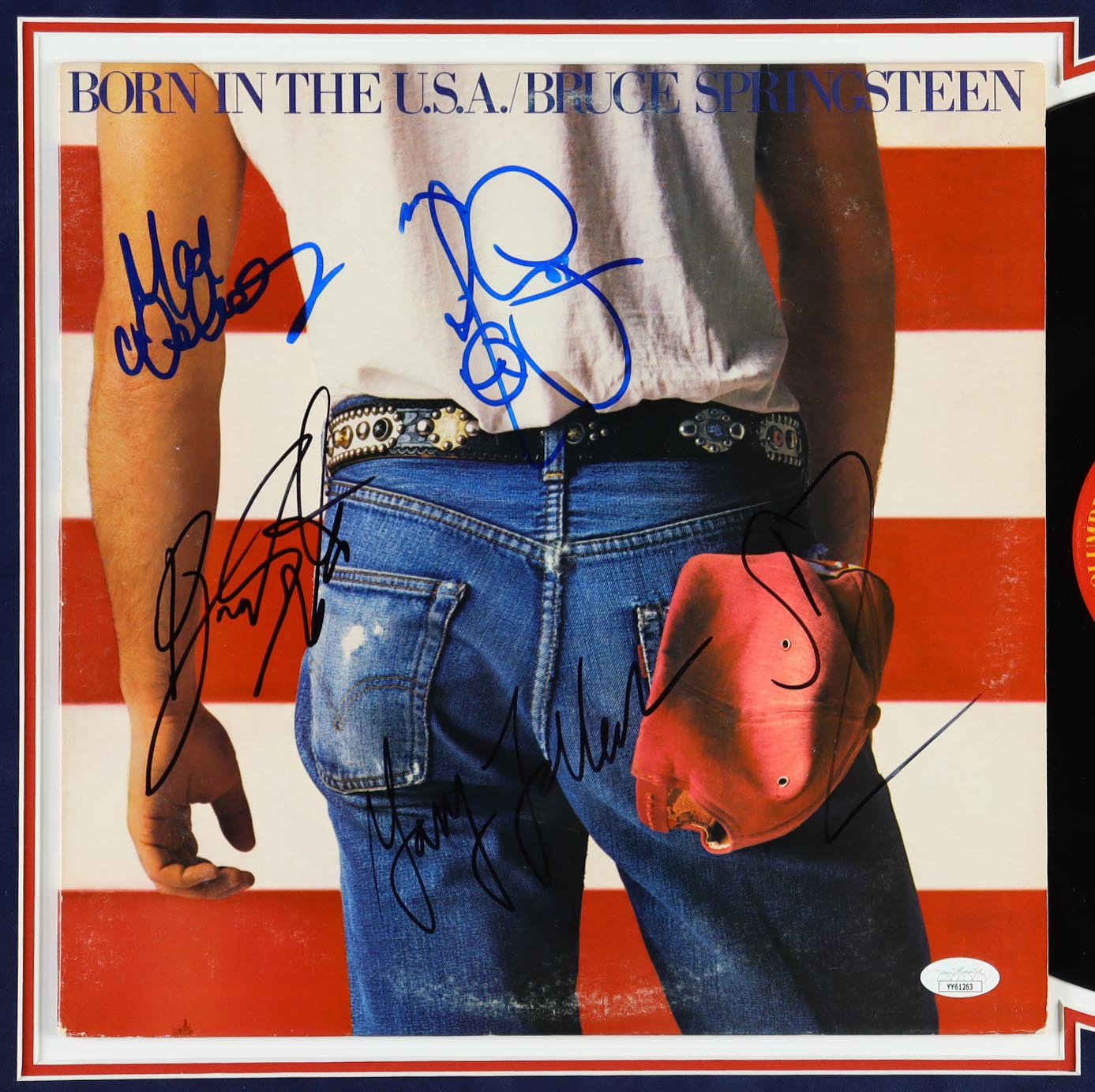 "Born in the USA" Custom Framed Vinyl Record Album Display Band-Signed By (5) With Bruce Springsteen, Steven Van Zandt, Max Weinberg, Nils Lofgren & Gary Tallent (JSA) at PristineAuction.com "Born in the USA" Custom Framed Vinyl Record Album Display Band-Signed By (5) With Bruce Springsteen, Steven Van Zandt, Max Weinberg, Nils Lofgren & Gary Tallent (JSA) at PristineAuction.com