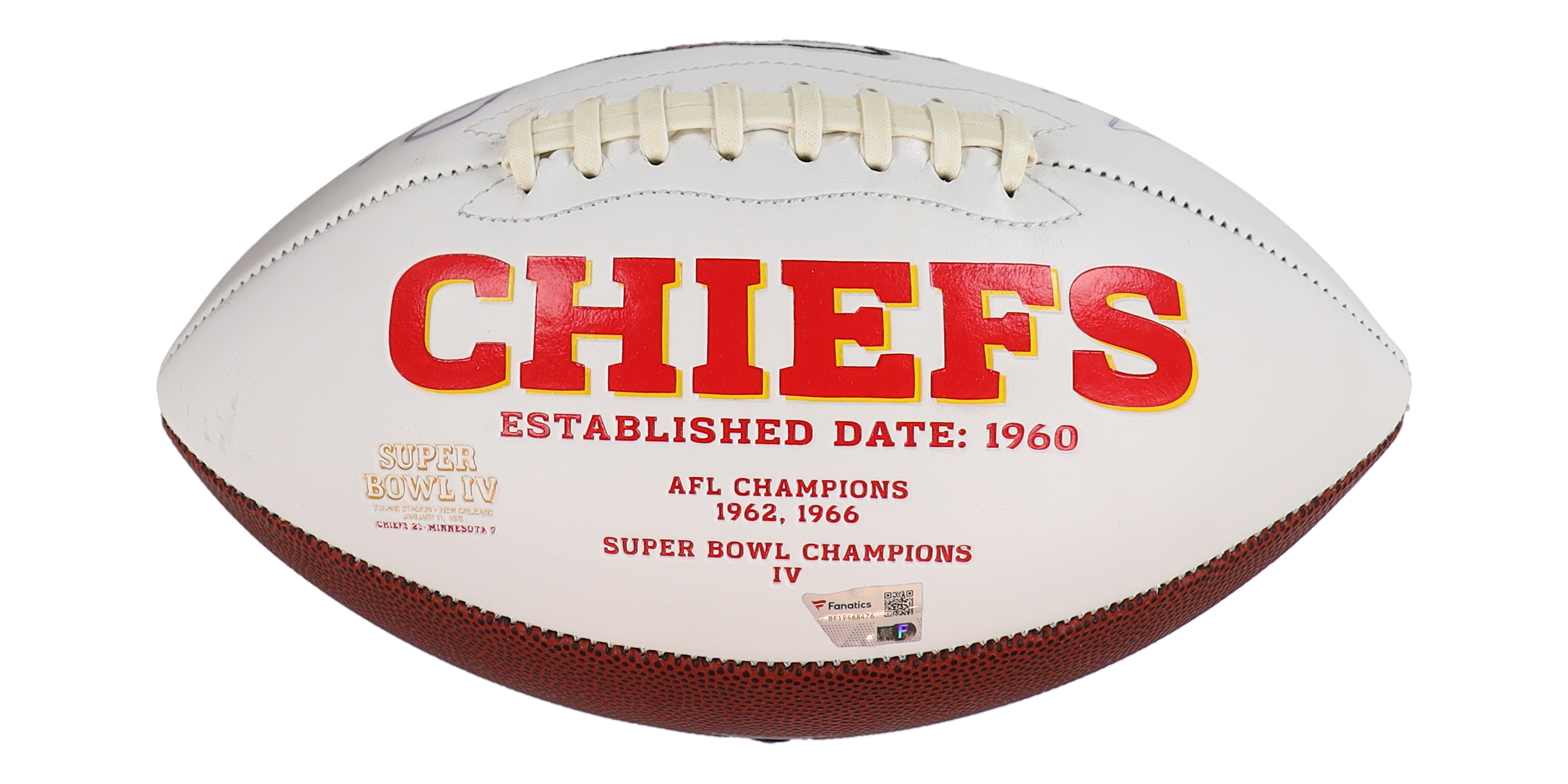 Patrick Mahomes, Tyreek Hill, Kareem Hunt & Travis Kelce Signed Chiefs Logo Football (Fanatics) at PristineAuction.com Patrick Mahomes, Tyreek Hill, Kareem Hunt & Travis Kelce Signed Chiefs Logo Football (Fanatics) at PristineAuction.com