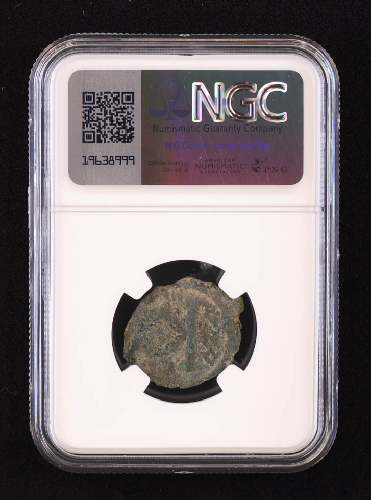 Byzantine Empire - Justin II & Sophia, AD 565-578, AE Half-Follis (NGC) at PristineAuction.com Byzantine Empire - Justin II & Sophia, AD 565-578, AE Half-Follis (NGC) at PristineAuction.com