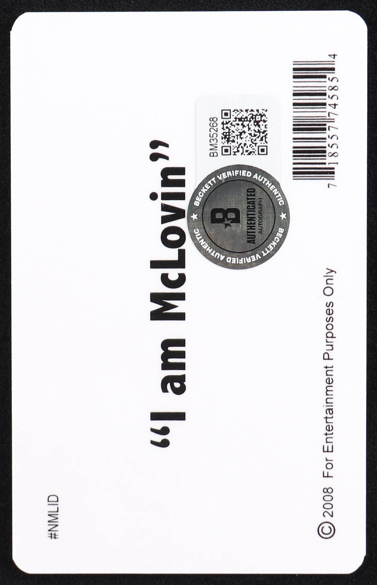 Christopher Mintz-Plasse Signed "Superbad" McLovin Drivers License (Beckett) at PristineAuction.com Christopher Mintz-Plasse Signed "Superbad" McLovin Drivers License (Beckett) at PristineAuction.com