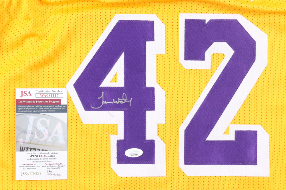 James Worthy Signed Jersey (JSA) at PristineAuction.com James Worthy Signed Jersey (JSA) at PristineAuction.com