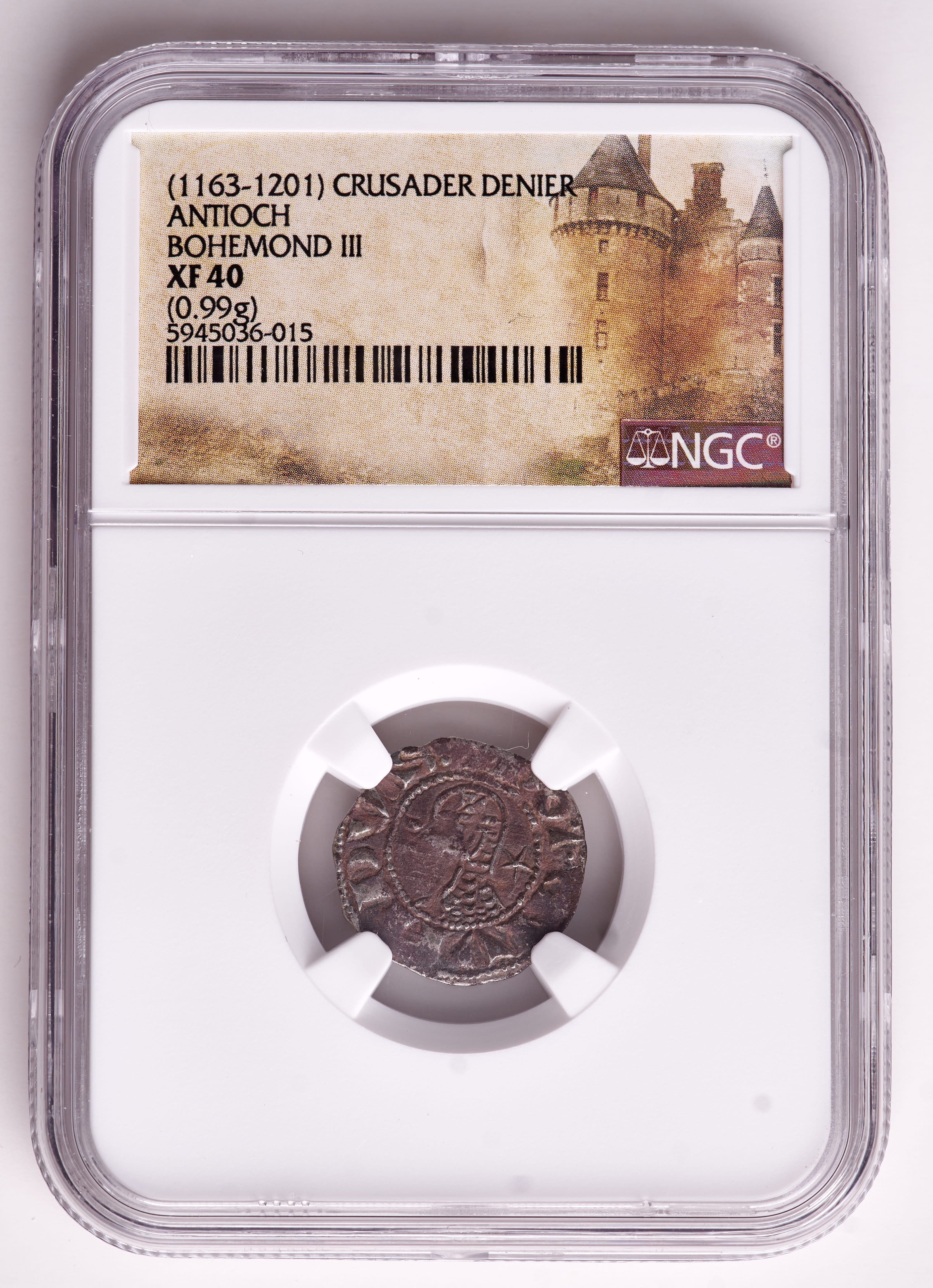 Bohemond III (1163-1201) Antioch Denier Medieval Silver Coin of the Crusades (NGC XF40) at PristineAuction.com Bohemond III (1163-1201) Antioch Denier Medieval Silver Coin of the Crusades (NGC XF40) at PristineAuction.com