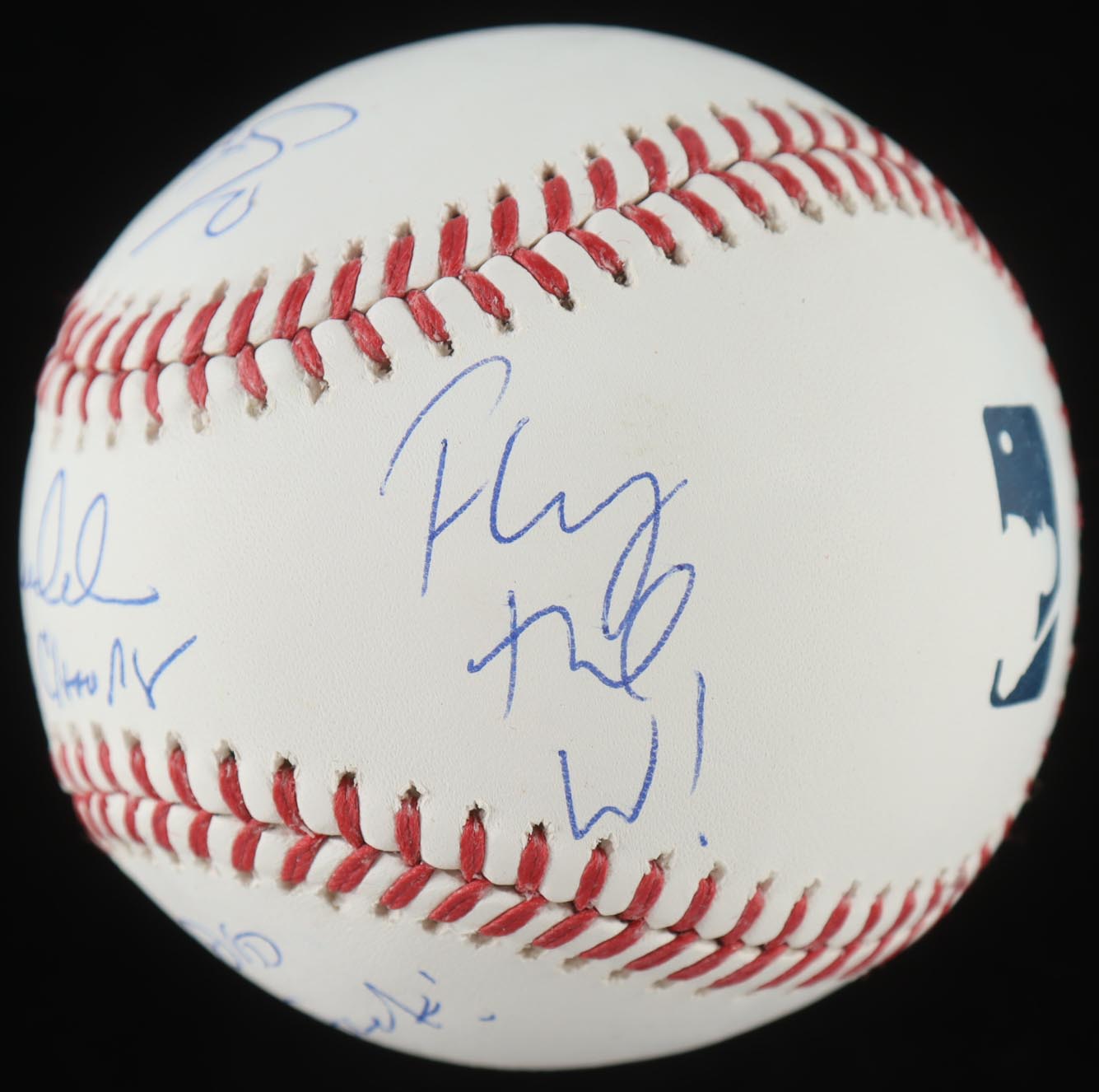 Joe Maddon Signed OML Logo Baseball With Multiple Inscriptions (JSA) at PristineAuction.com Joe Maddon Signed OML Logo Baseball With Multiple Inscriptions (JSA) at PristineAuction.com