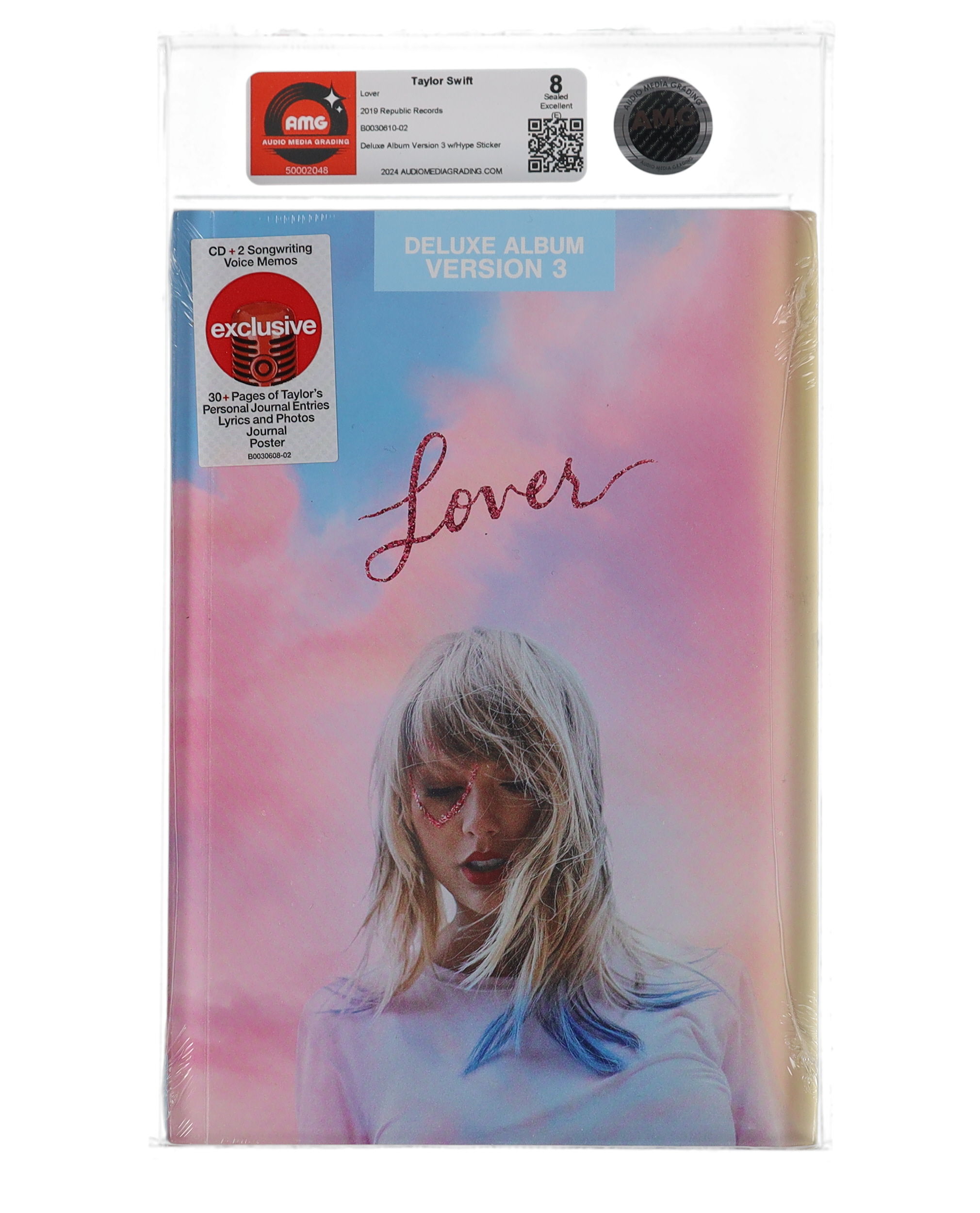 Taylor Swift "Lover" Deluxe CD Album Version 3 (AMG | Grade 8) at PristineAuction.com Taylor Swift "Lover" Deluxe CD Album Version 3 (AMG | Grade 8) at PristineAuction.com