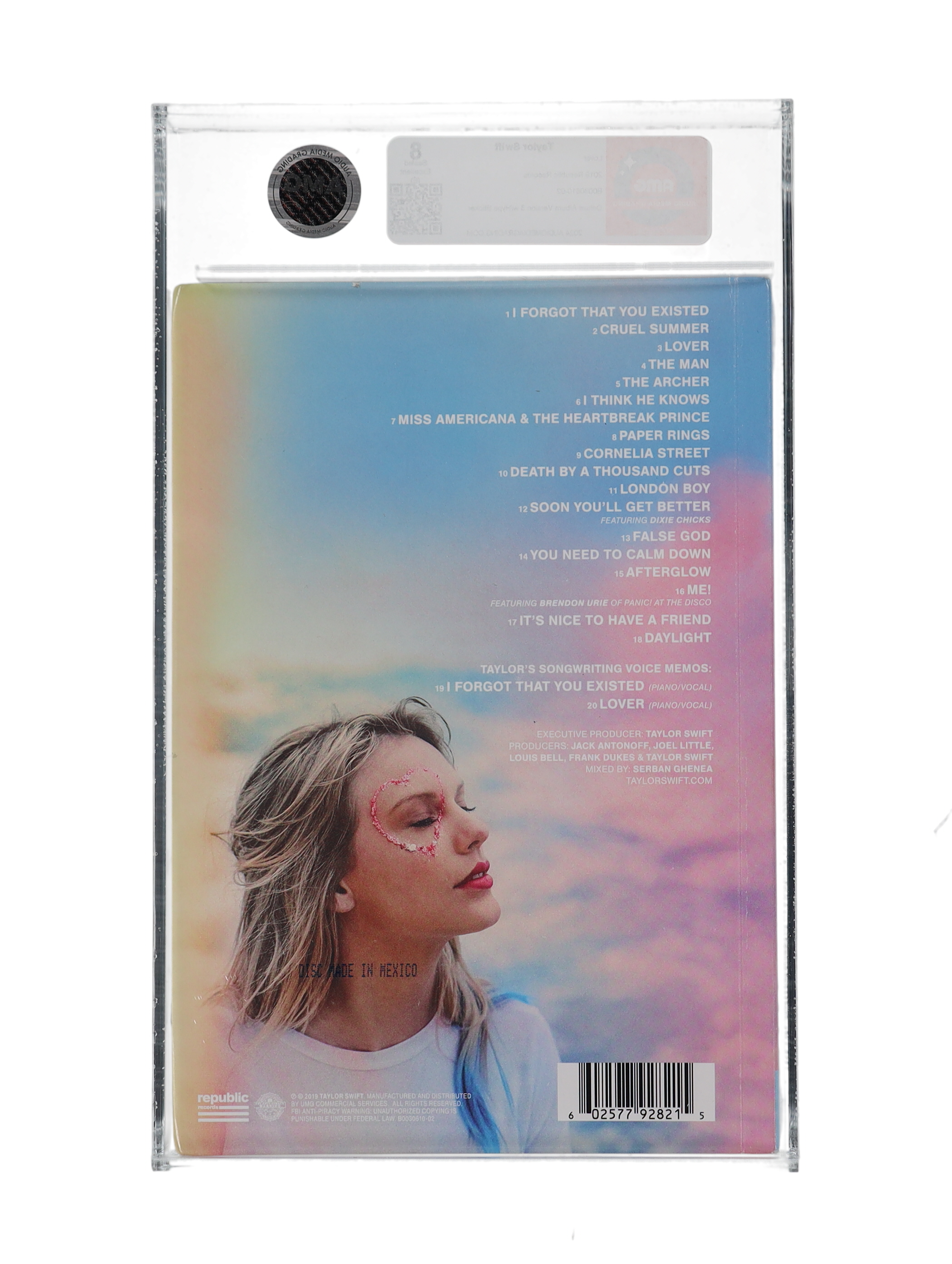 Taylor Swift "Lover" Deluxe CD Album Version 3 (AMG | Grade 8) at PristineAuction.com Taylor Swift "Lover" Deluxe CD Album Version 3 (AMG | Grade 8) at PristineAuction.com