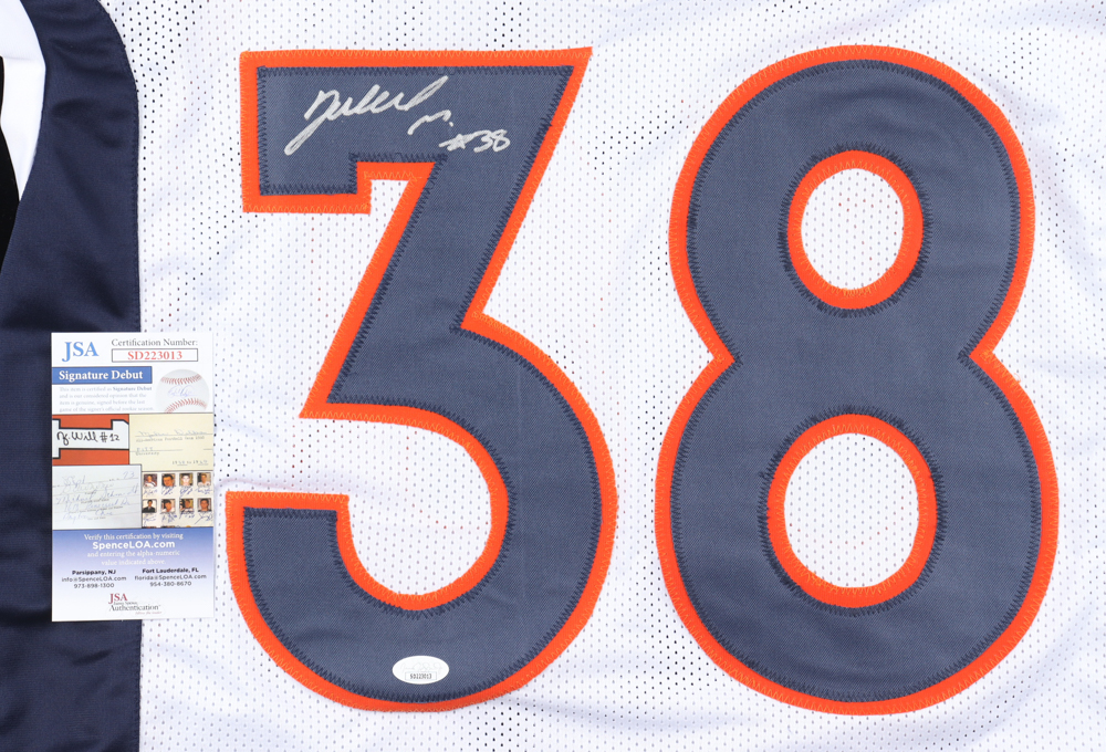 Jaleel McLaughlin Signed Jersey (JSA) at PristineAuction.com Jaleel McLaughlin Signed Jersey (JSA) at PristineAuction.com