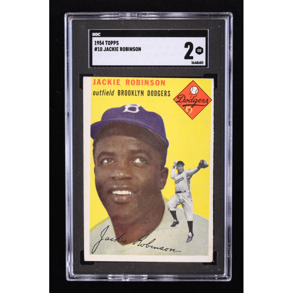 Jackie Robinson 1954 Topps #10 (SGC 2) | Pristine Auction