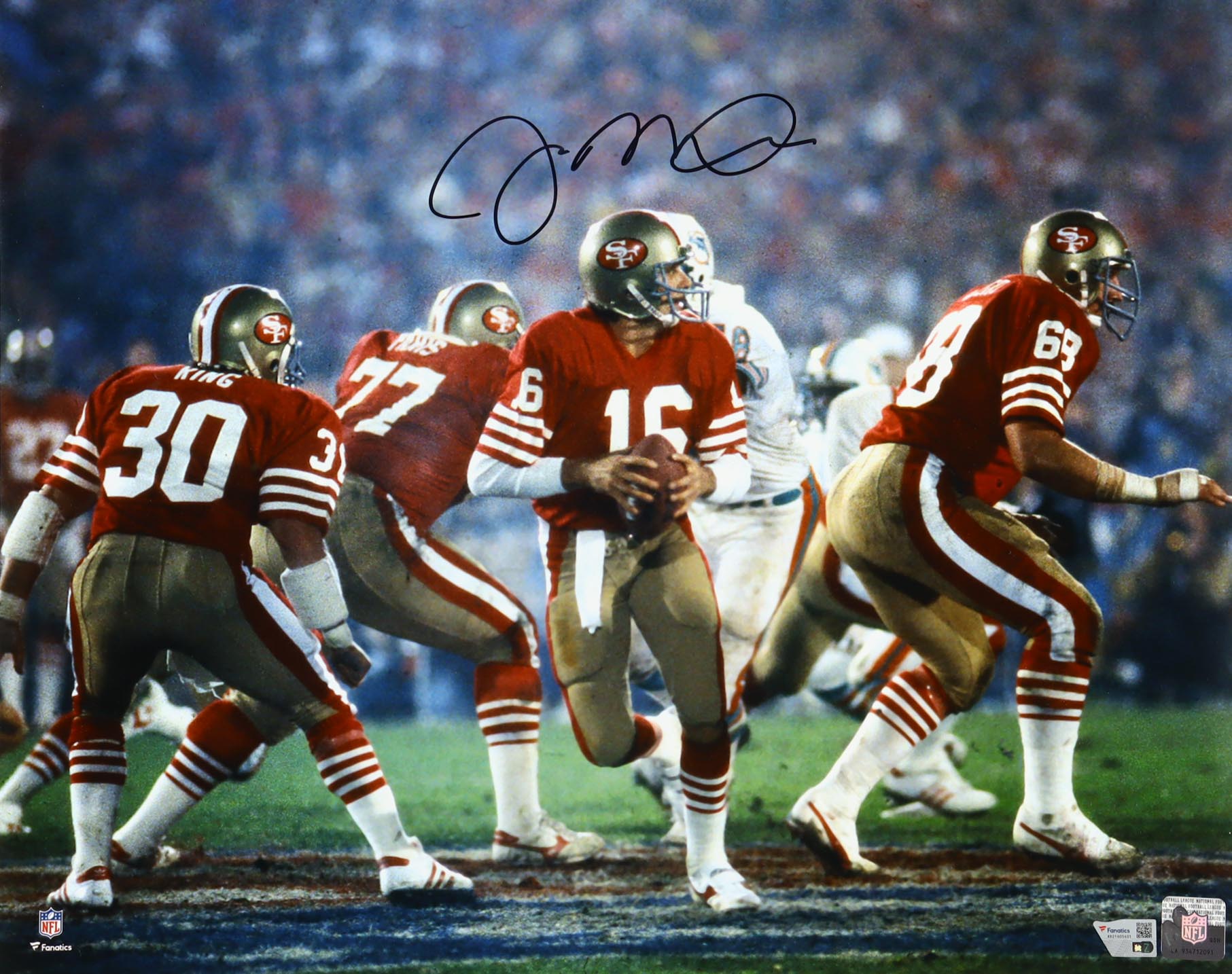 Joe Montana Signed 49ers 16x20 Photo (Fanatics) at PristineAuction.com Joe Montana Signed 49ers 16x20 Photo (Fanatics) at PristineAuction.com