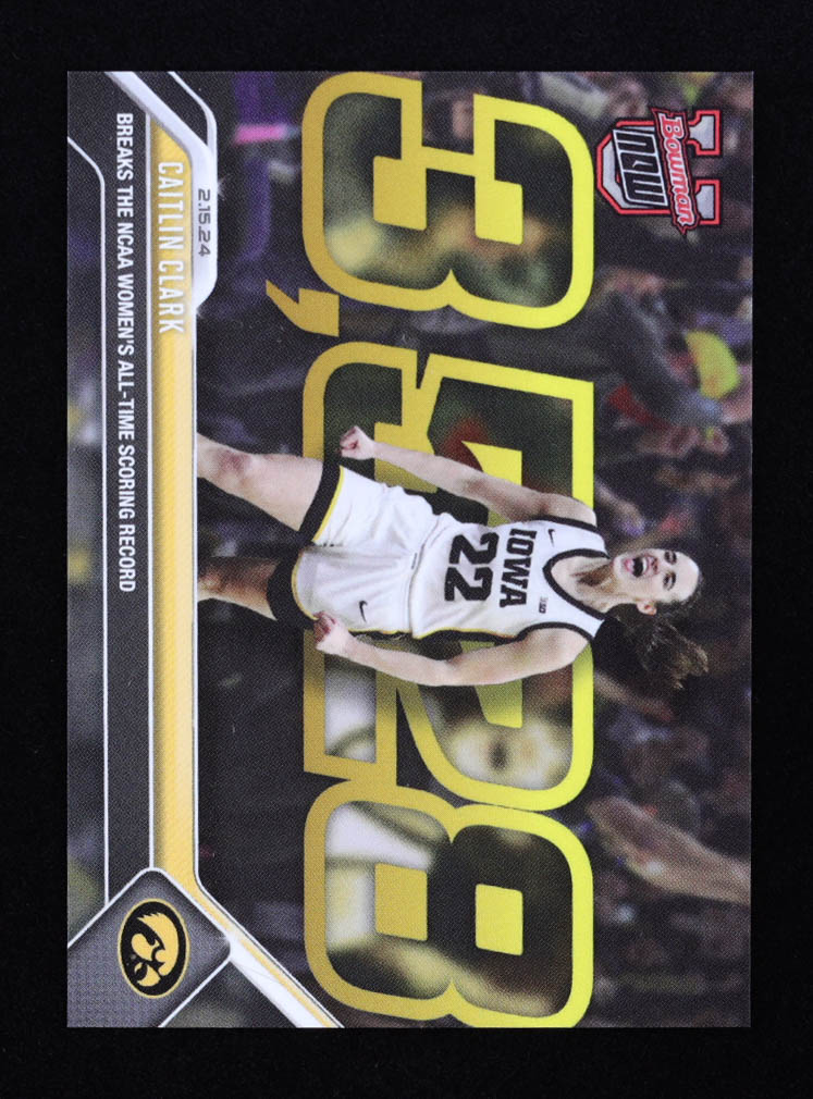 Caitlin Clark 2023-24 Bowman University Now #49 RC at PristineAuction.com Caitlin Clark 2023-24 Bowman University Now #49 RC at PristineAuction.com