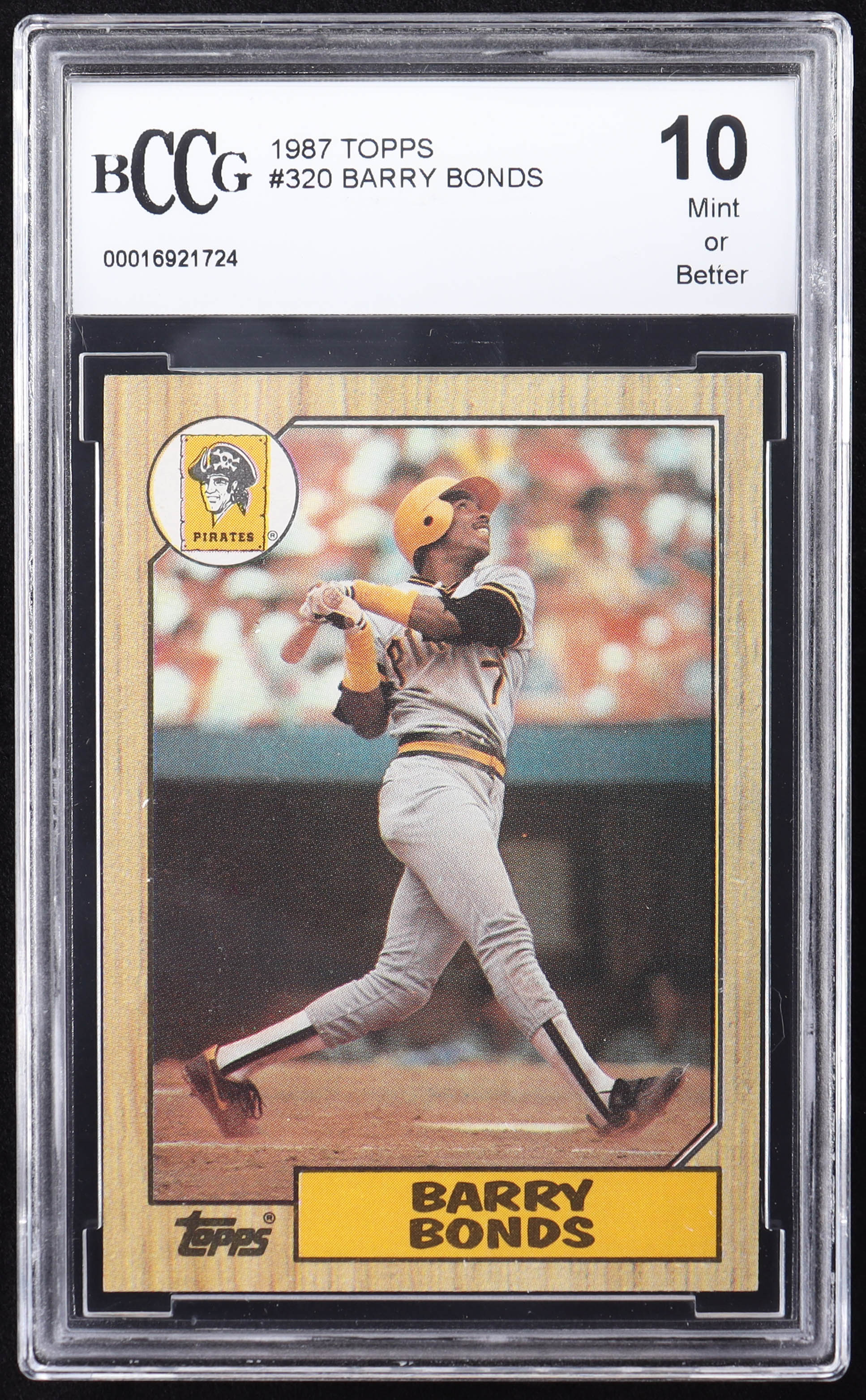 Barry Bonds 1987 Topps #320 RC (BCCG 10) at PristineAuction.com Barry Bonds 1987 Topps #320 RC (BCCG 10) at PristineAuction.com