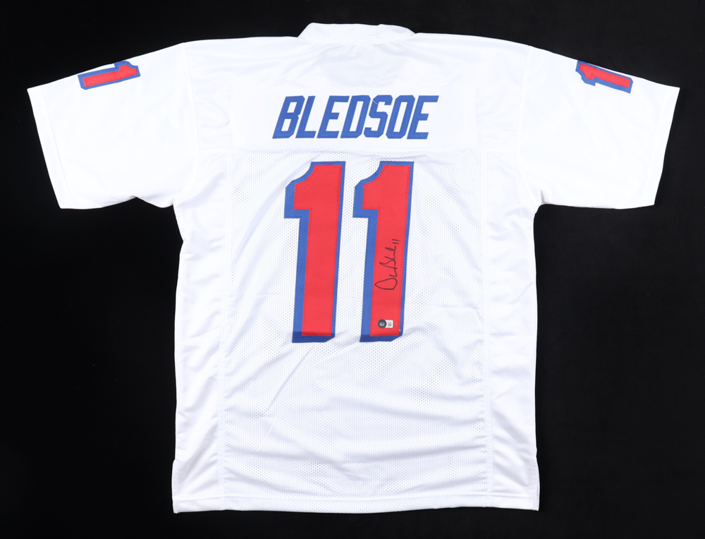 Drew Bledsoe Signed Jersey (Beckett) at PristineAuction.com Drew Bledsoe Signed Jersey (Beckett) at PristineAuction.com