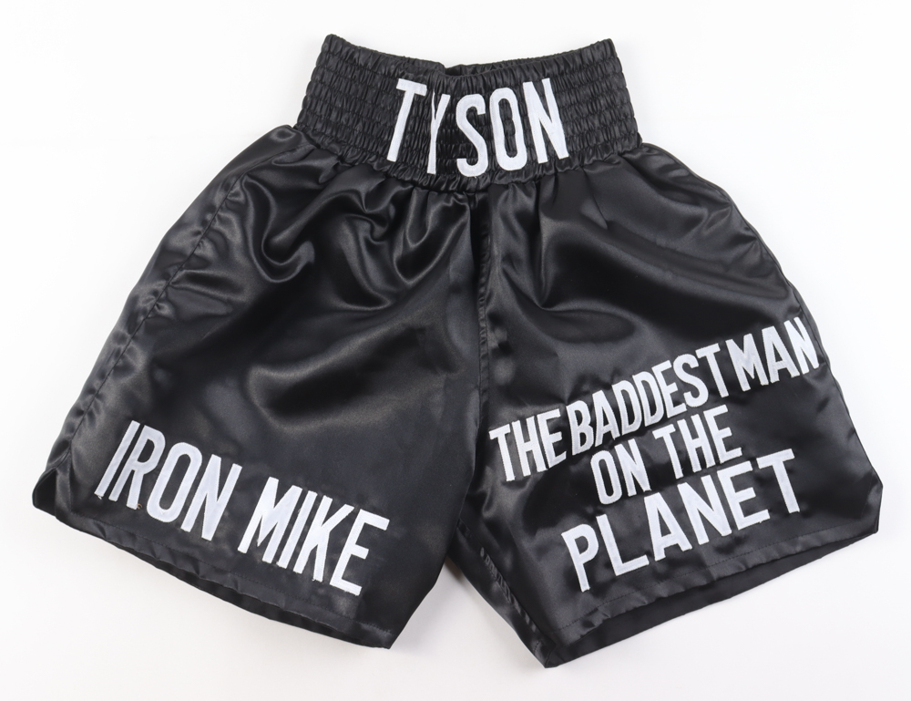 Mike Tyson Boxing Trunks at PristineAuction.com Mike Tyson Boxing Trunks at PristineAuction.com