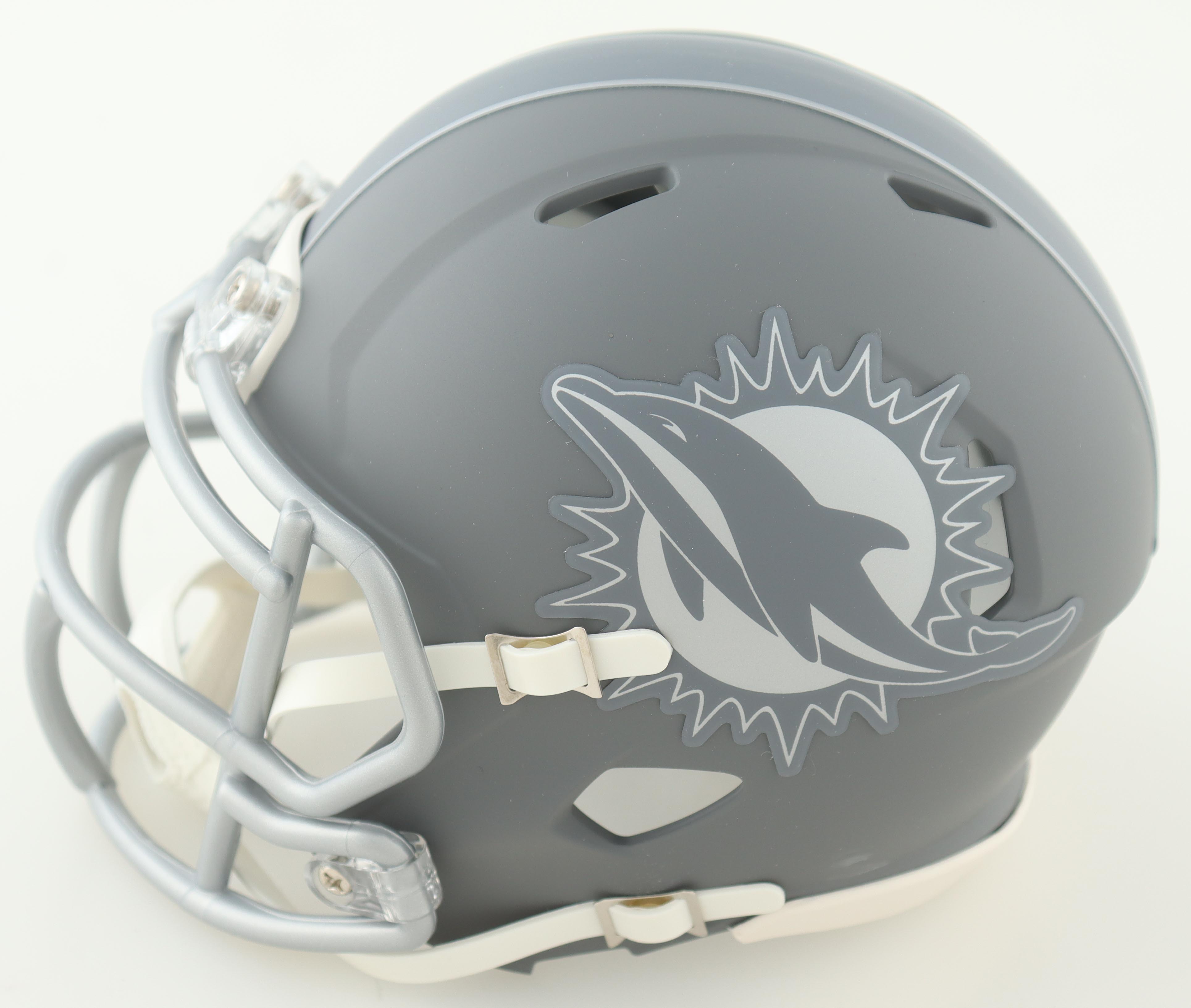 Tyreek Hill Signed Dolphins Slate Alternate Speed Mini Helmet (Beckett) at PristineAuction.com Tyreek Hill Signed Dolphins Slate Alternate Speed Mini Helmet (Beckett) at PristineAuction.com