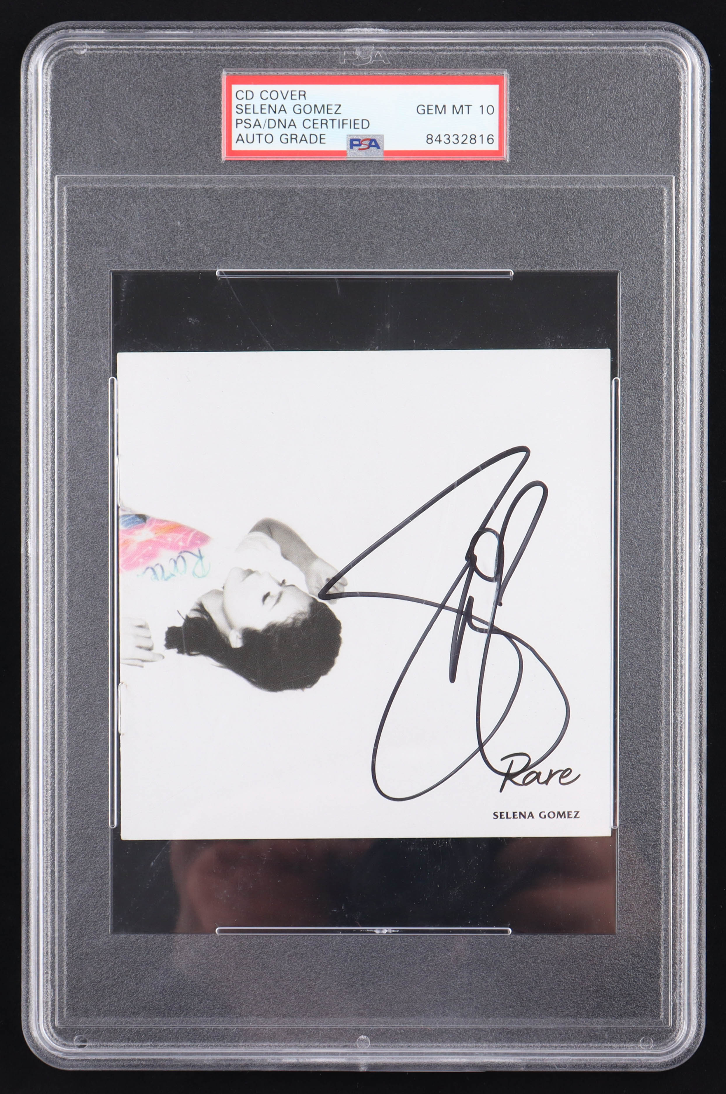 Selena Gomez Signed "Rare" CD Cover (PSA | Auto Grade 10) at PristineAuction.com Selena Gomez Signed "Rare" CD Cover (PSA | Auto Grade 10) at PristineAuction.com