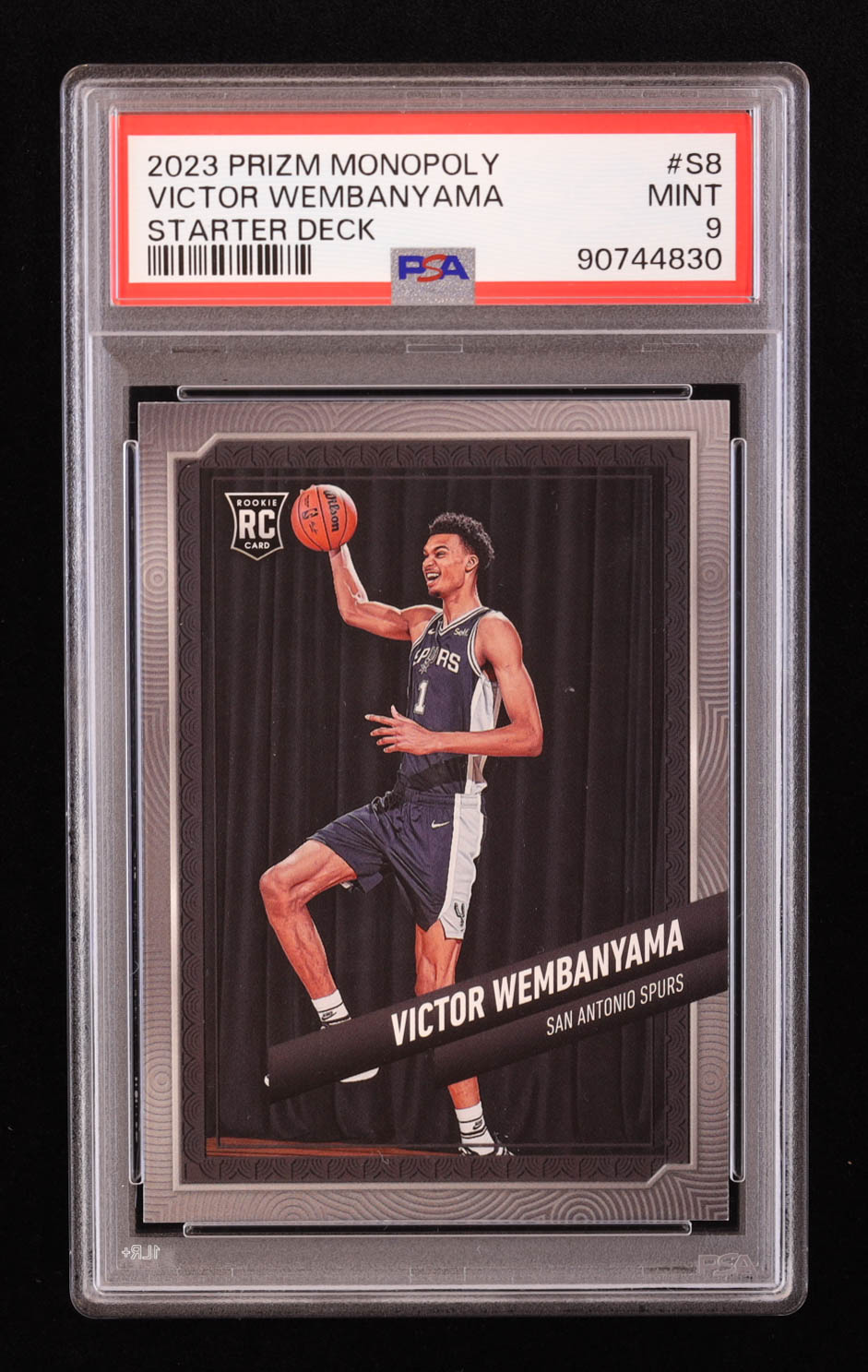 Victor Wembanyama 2023-24 Panini Prizm Monopoly Starter Deck #S8 RC (PSA 9) at PristineAuction.com Victor Wembanyama 2023-24 Panini Prizm Monopoly Starter Deck #S8 RC (PSA 9) at PristineAuction.com