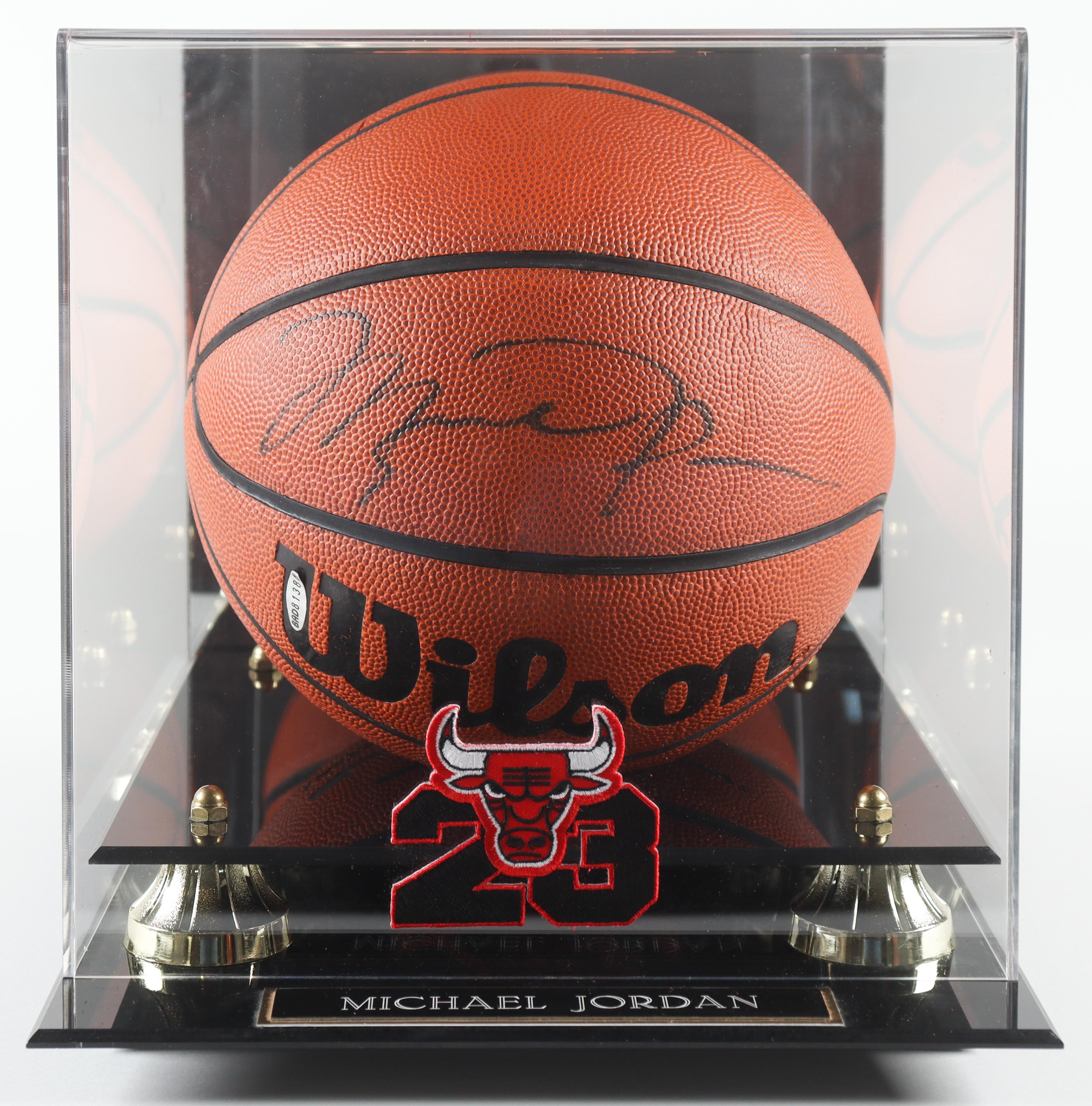 Michael Jordan Signed Wilson Basketball with Bold Signature (UDA) at PristineAuction.com Michael Jordan Signed Wilson Basketball with Bold Signature (UDA) at PristineAuction.com
