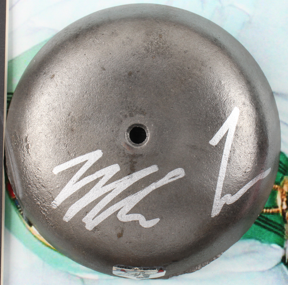 Mike Tyson Signed Boxing Ring Bell Shadowbox Display (Tyson) at PristineAuction.com Mike Tyson Signed Boxing Ring Bell Shadowbox Display (Tyson) at PristineAuction.com