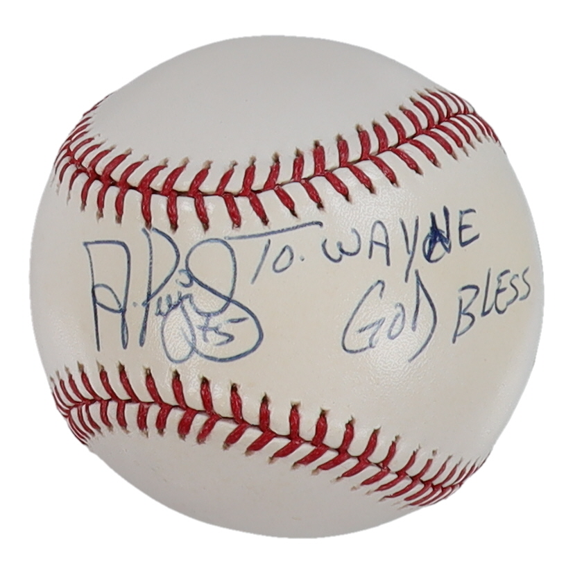Albert Pujols Signed OML Baseball Inscribed "Best Wishes" (PSA) at PristineAuction.com Albert Pujols Signed OML Baseball Inscribed "Best Wishes" (PSA) at PristineAuction.com