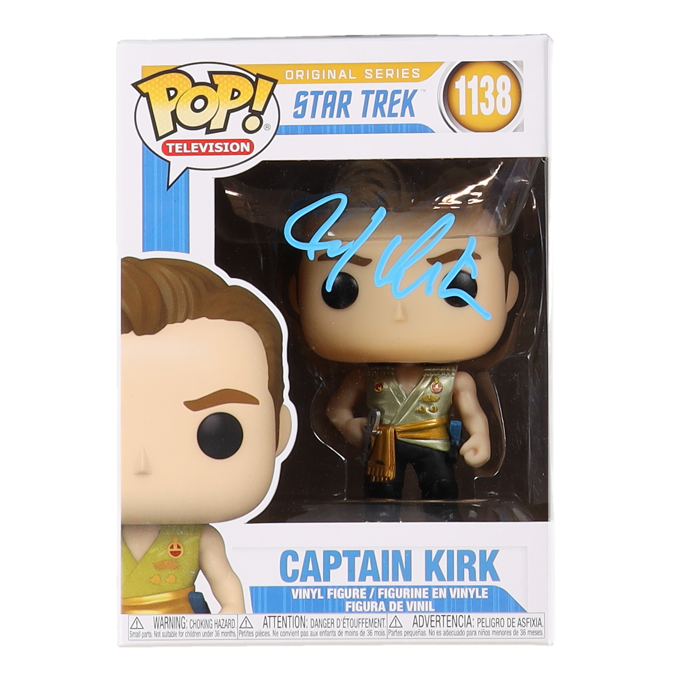 William Shatner Signed "Star Trek" #1138 Captain Kirk Funko Pop! Vinyl Figure (JSA) at PristineAuction.com William Shatner Signed "Star Trek" #1138 Captain Kirk Funko Pop! Vinyl Figure (JSA) at PristineAuction.com